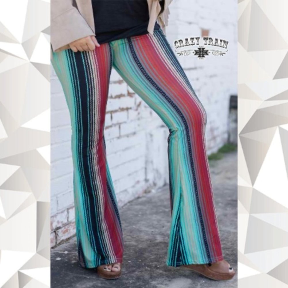 Fort Worth Bells Serape Patterned Pants